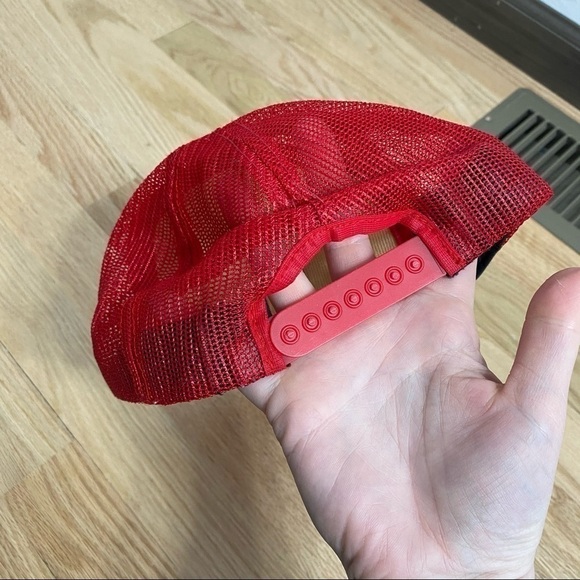 Vintage Mickey Mouse Trucker Hat Snap Back Red - Picture 5 of 8